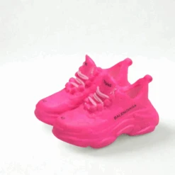 Labubu Designer Triple S Miniature Sneakers - Neon Pink