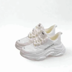 Labubu Designer Triple S Miniature Sneakers - Triple White