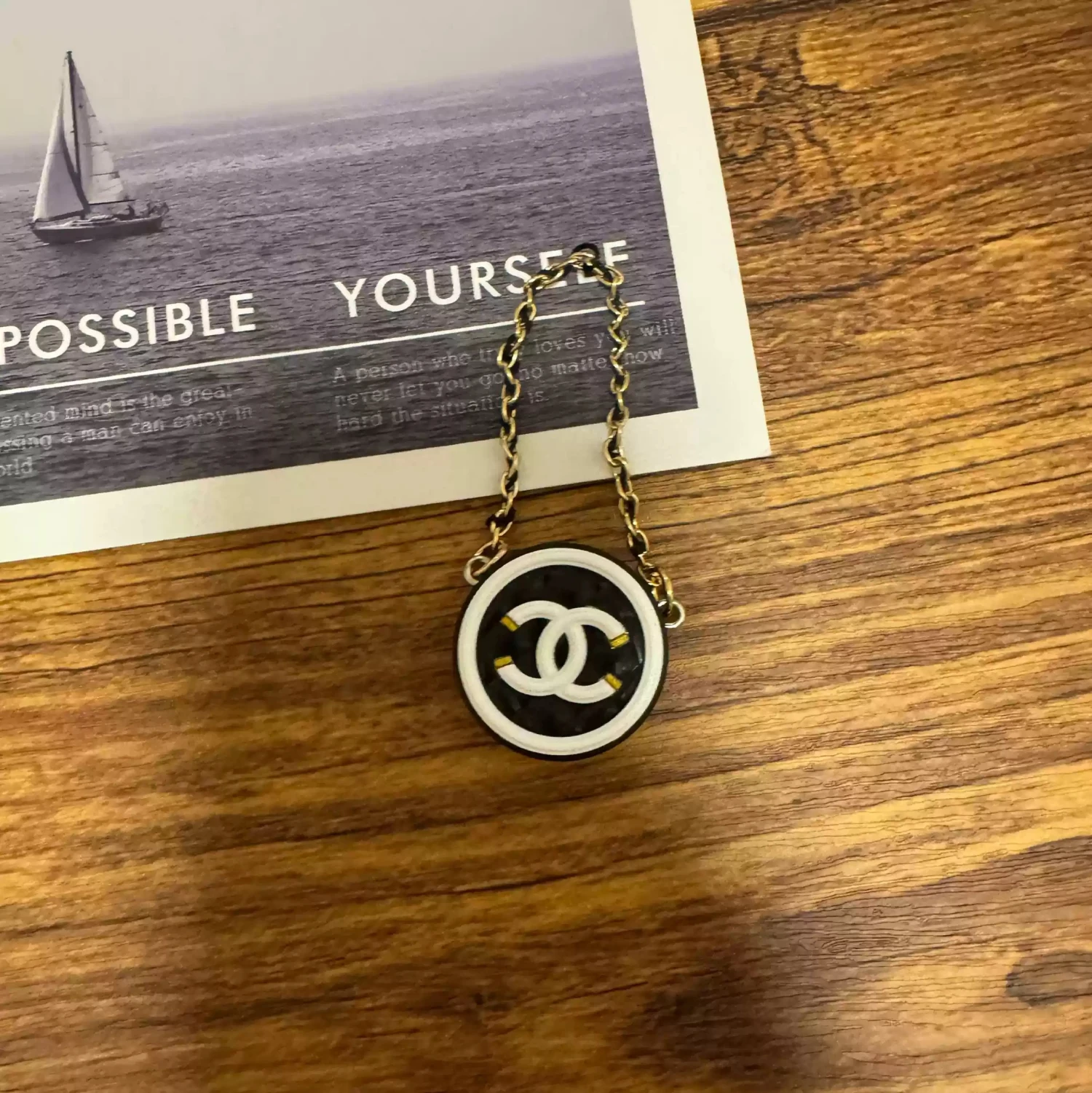 Labubu Mini Circle Crossbody Bag - Black With White Accent 3 Labubu Mini Circle Crossbody Bag - Black With White Accent