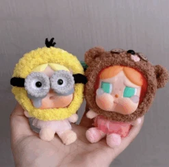 Crybaby Cartoon Duo Set - Yellow Helper & Brown Bear Outfits