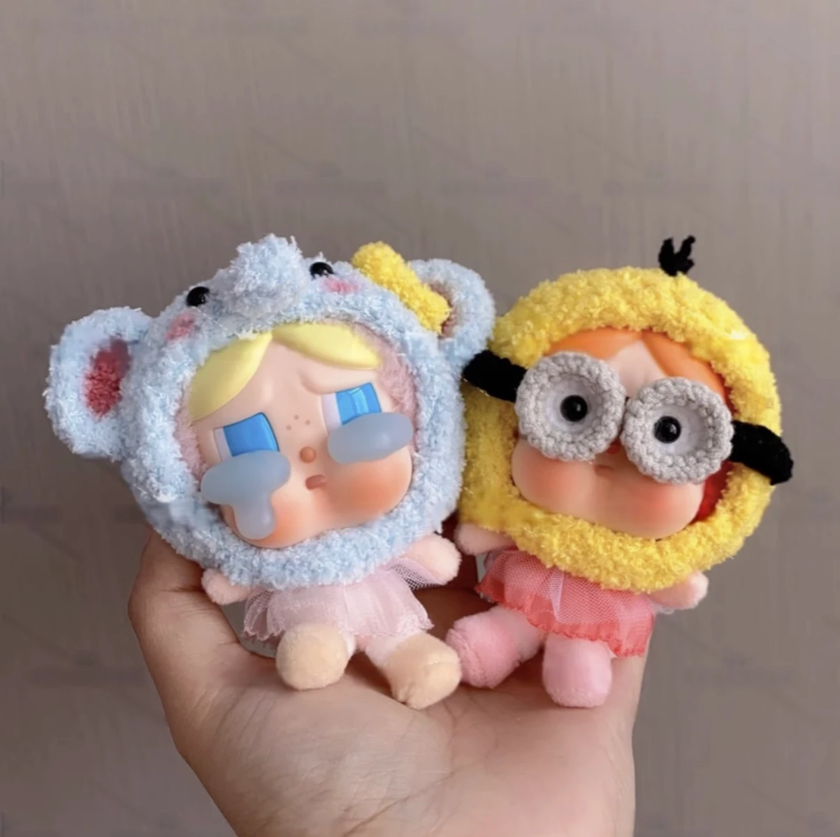 Crybaby Fun Duo Set - Yellow Helper & Blue Elephant Outfits 3 Crybaby Fun Duo Set - Yellow Helper & Blue Elephant Outfits