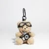 Camera-Holding Aviator Teddy Bag Charm