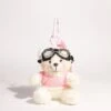 Pink Sweater Aviator Bear Bag Charm -Bobby Sales IMG 4311