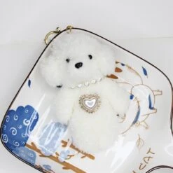 Adorable Poodle Plush Bag Charm -Bobby Sales IMG 5771