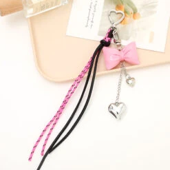 Bow & Heart Bag Charm 11 Bow & Heart Bag Charm -Bobby Sales IMG 6585