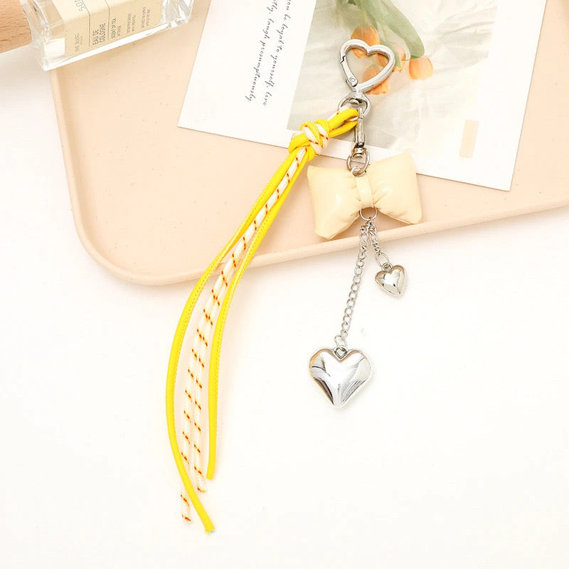 Bow & Heart Bag Charm 7 Bow & Heart Bag Charm - Image 5