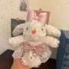Pink Sweet Lace Bunny Charm