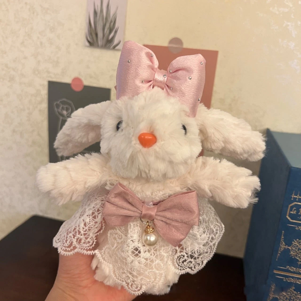 Pink Sweet Lace Bunny Charm 3 Pink Sweet Lace Bunny Charm