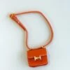 Labubu Mini Micro H Flap Crossbody - Orange With Gold Accent 2 Labubu Mini Micro H Flap Crossbody - Orange With Gold Accent -Bobby Sales LabubuMiniMicroFlapCrossbody OrangewithGoldAccent