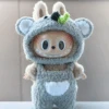 Labubu Koala Costume Set - Fuzzy Gray Onesie With Ears (17cm) -Bobby Sales artinova product studio 1741389376193
