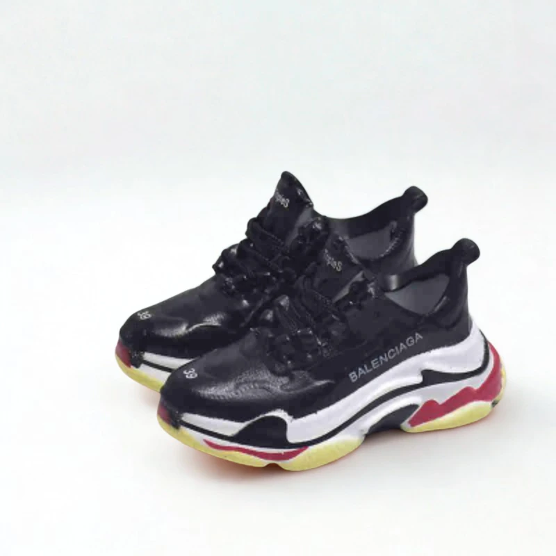 Labubu Designer Triple S Miniature Sneakers - Black Multicolor 3 Labubu Designer Triple S Miniature Sneakers - Black Multicolor