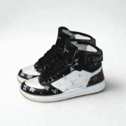 Labubu L.V. Inspired High-Top Miniature Sneakers - Monogram Mix
