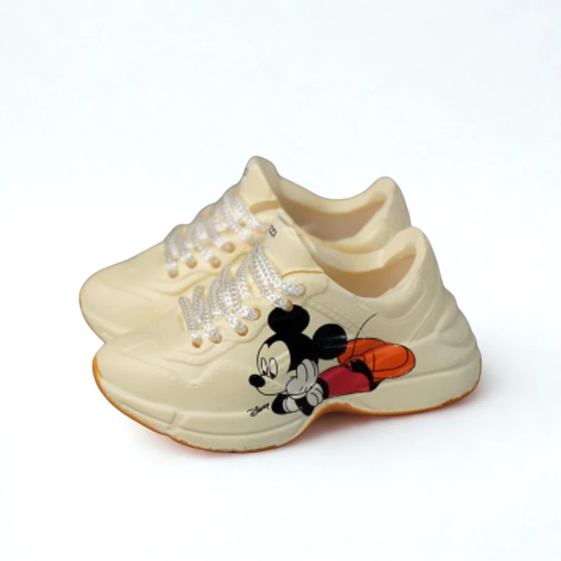 Labubu GG Inspired Cartoon Mouse Character Trainers - Cream 3 Labubu GG Inspired Cartoon Mouse Character Trainers - Cream